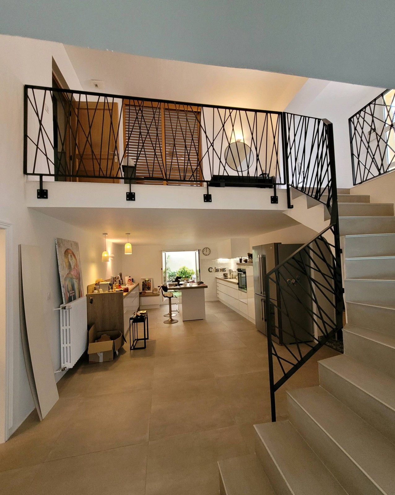 garde corps d'escalier sur la commune de saint gely du fesc