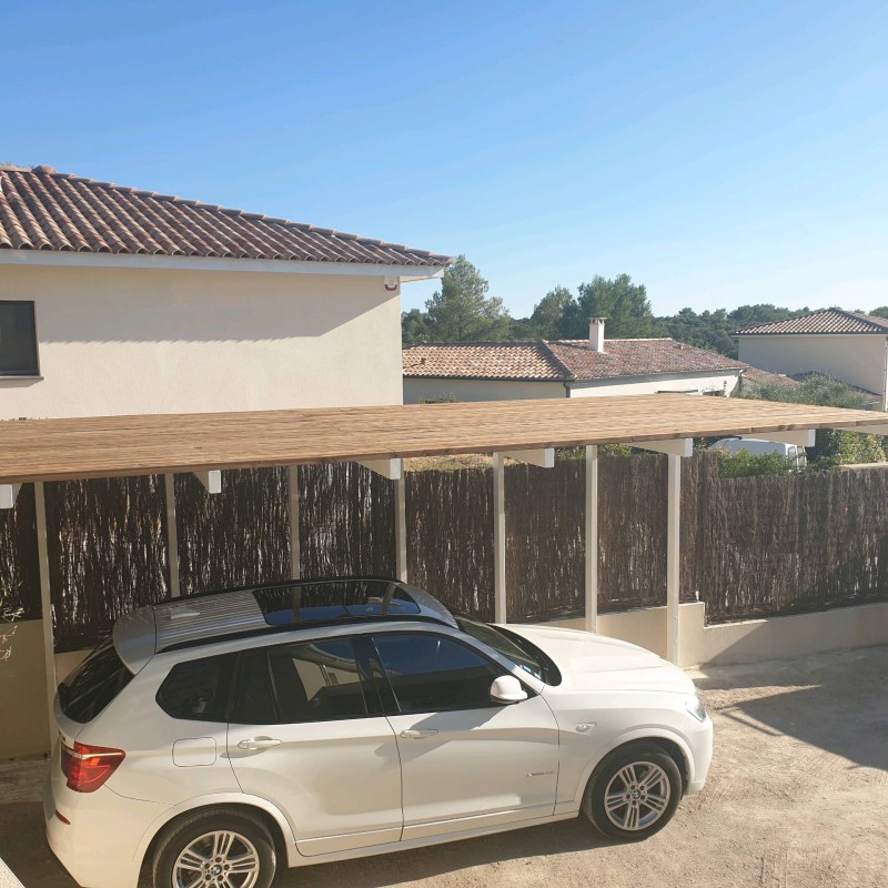 Carport acier bois 