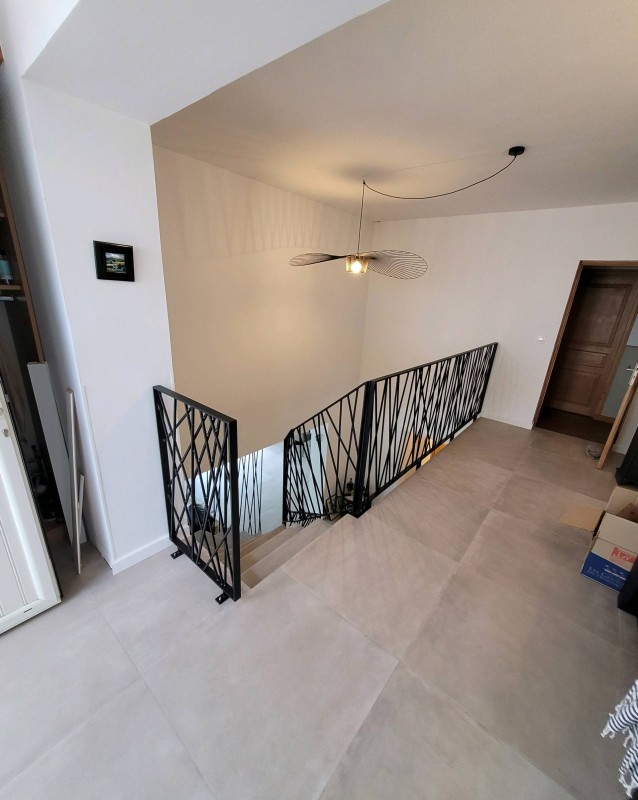 garde corps d'escalier sur la commune de saint aunès